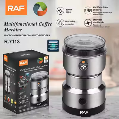 Mini Electric R.7113 - 300W Stainless Steel Grinder For Coffee beans, Spices, Masala Grinding Machine